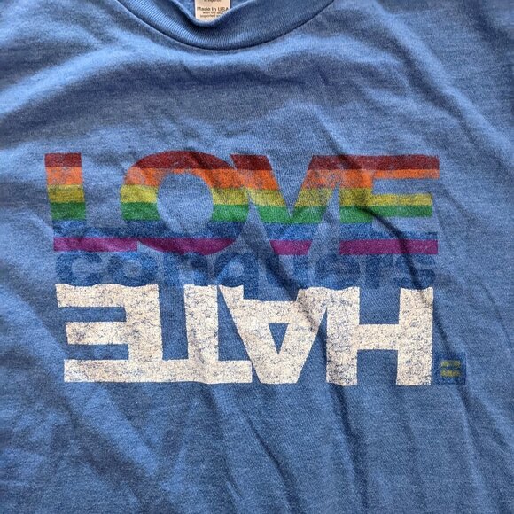 HRC Love Conquers Hate Unisex TShirt - Picture 2 of 4